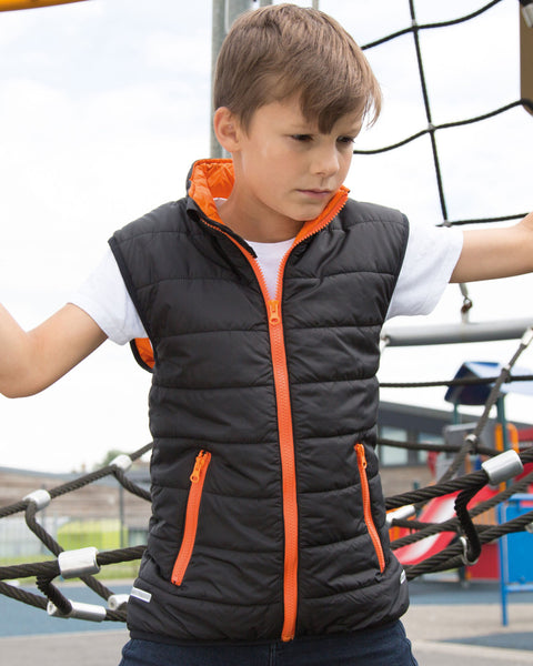 R223X Result Core Childrens Nova Lux Padded Bodywarmer