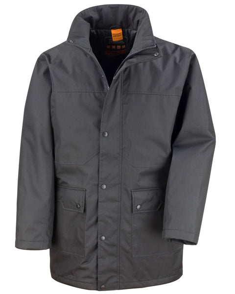 R307M WORK-GUARD by Result Men's Platinum Managers Jacket