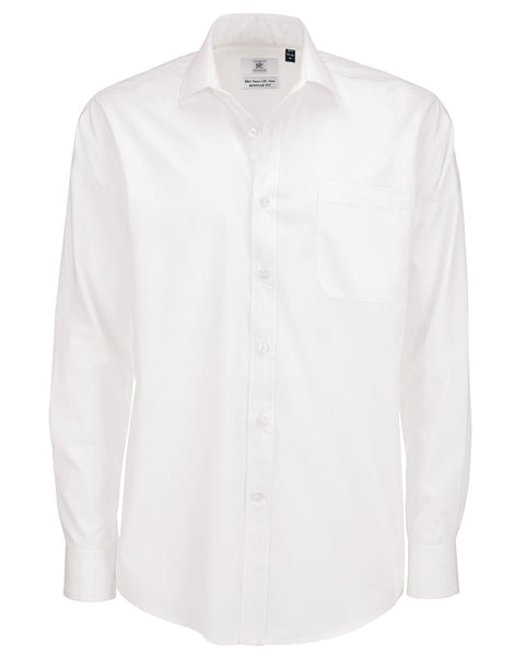 SMP61 B&C Men's Smart Long Sleeve Poplin Shirt