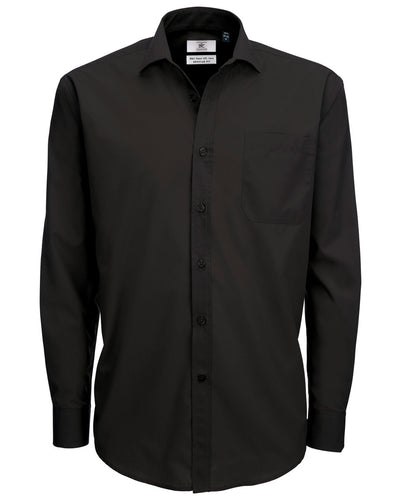 SMP61 B&C Men's Smart Long Sleeve Poplin Shirt