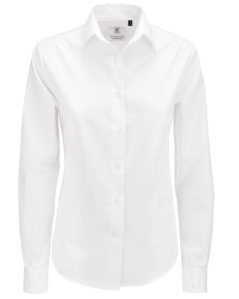 SWP63 B&C Women's Smart Long Sleeve Poplin Shirt