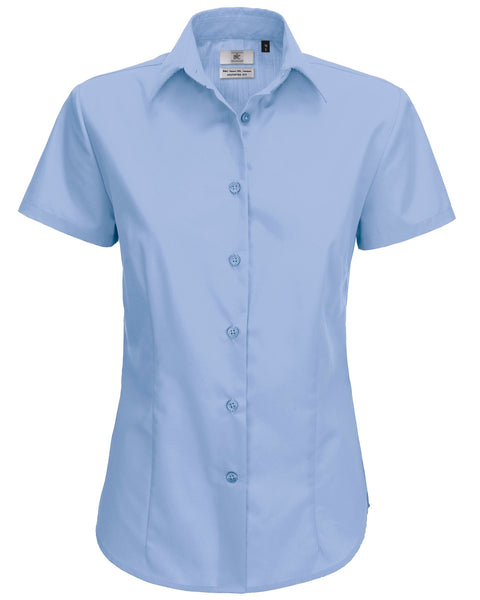 SWP64 B&C Women's Smart Short Sleeve Poplin Shirt