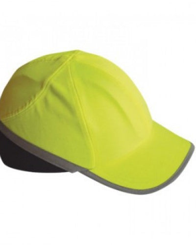 Shield Security -  Hi Vis Bump Cap With Shield Emb Logo To Front And Nite Safe Either Side In Reflective Print